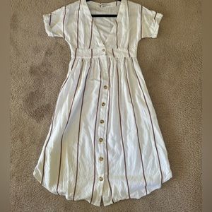 O’Neill Reid Striped Midi Dress